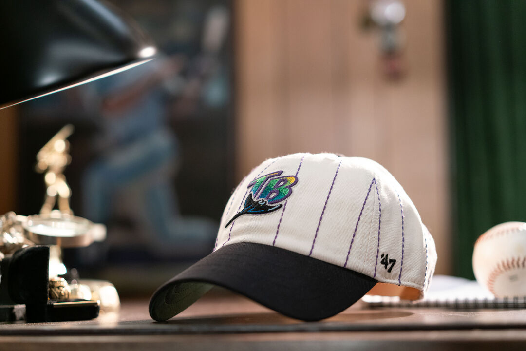 Atlanta Braves Rawlings '47 Brand Pinstripe Clean Up Hat - Image 6