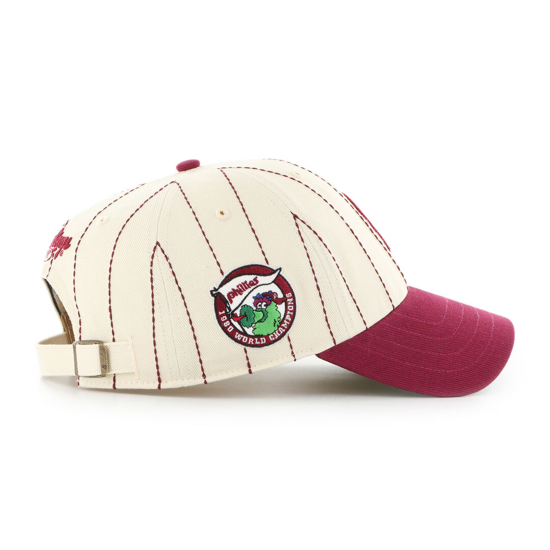 Philadelphia Phillies Rawlings '47 Brand Pinstripe Clean Up Hat - Image 3