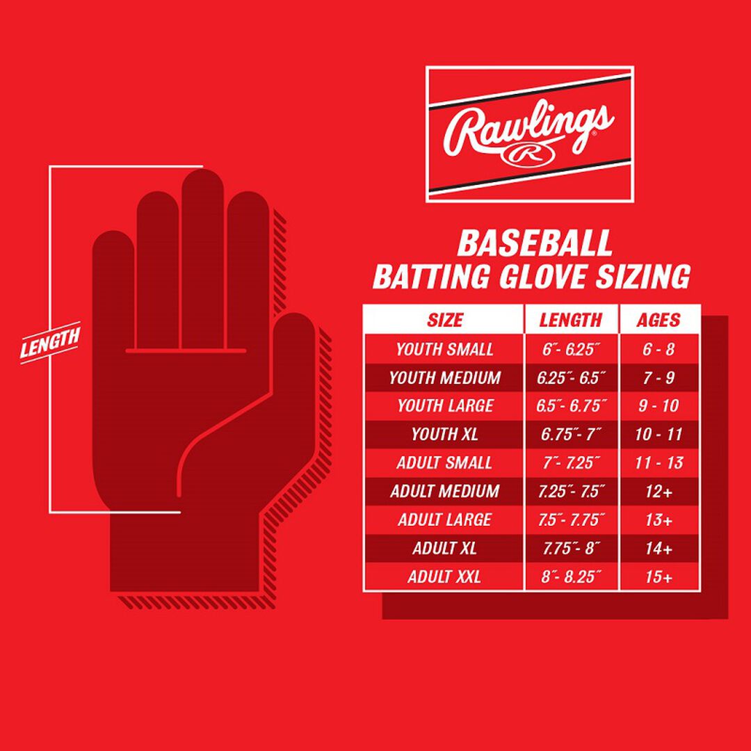 Rawlings Workhorse Columbia Blue/Orange Youth Fun Burst Batting Gloves - Image 5